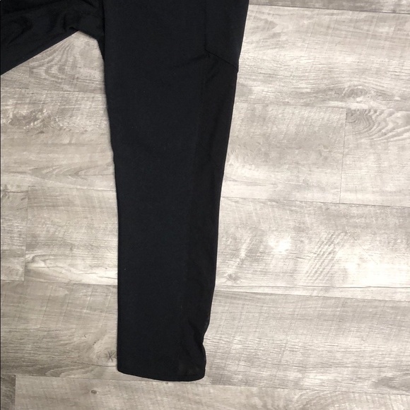 Athleta Black Large Capris with mesh sides - Picture 6 of 6